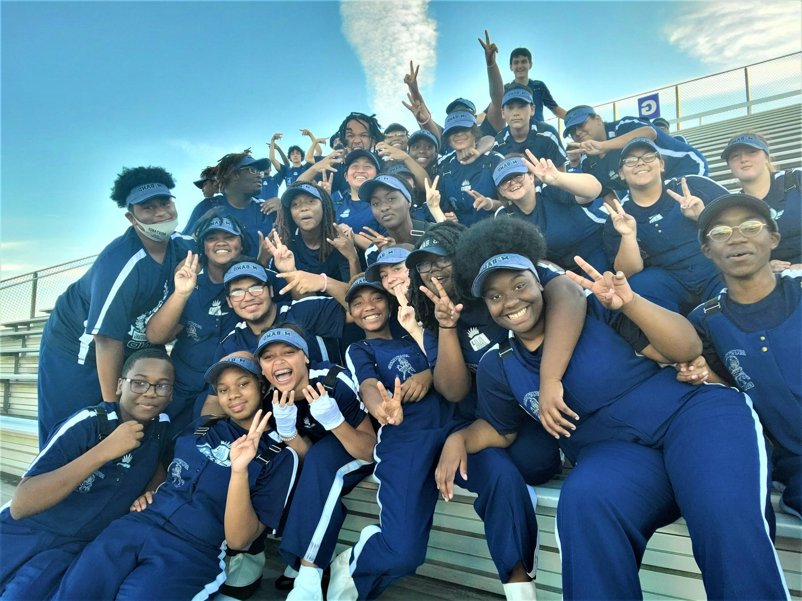 Sportieve studenten van de West Orange-Cove High School